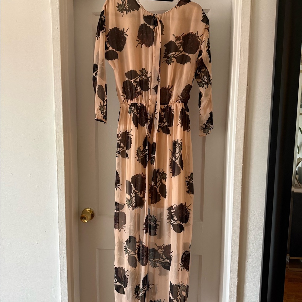 Zara Floral Print Maxi Dress